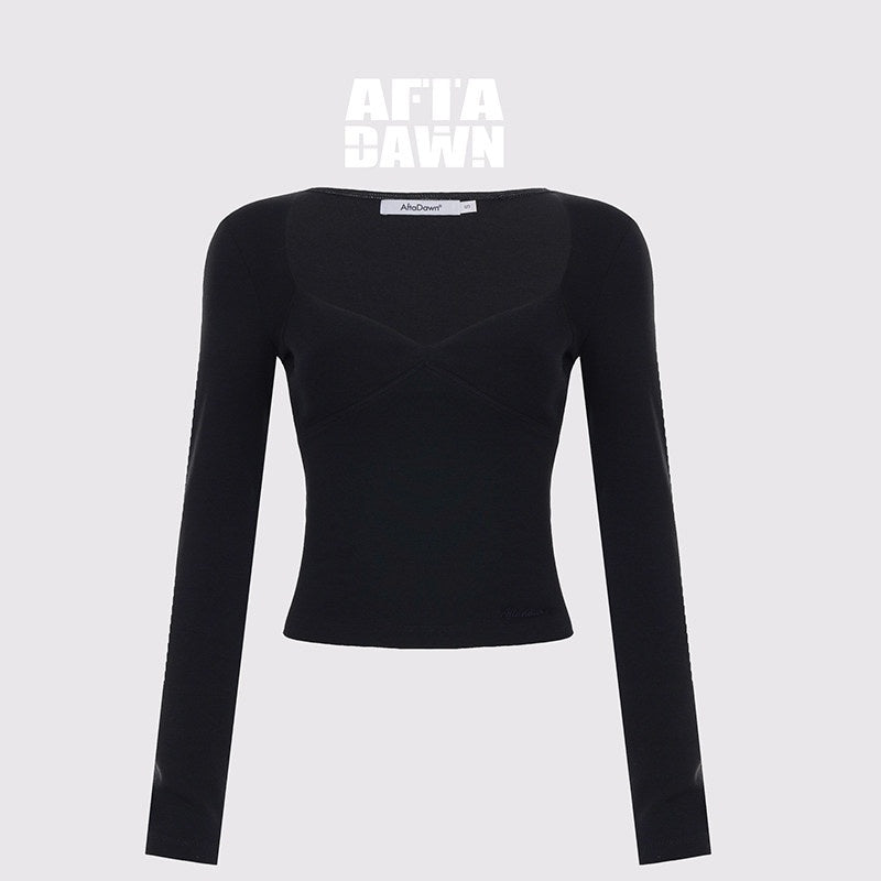 AFTADAWN_Soft_Touch_Square_Neck_Slim_Cropped_Women&