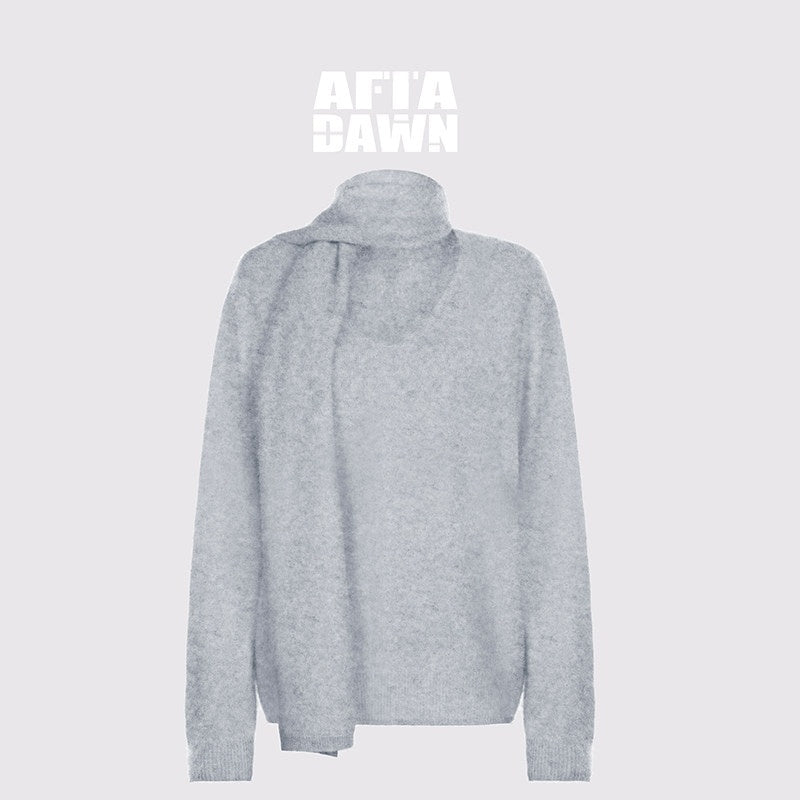 AFTADAWN_Soft_V-neck_Knit_Loose_Fit_Women&