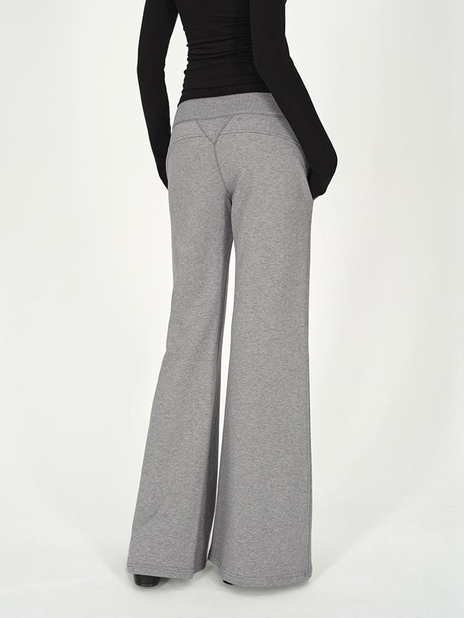AFTADAWN Straight Leg Cotton Sweatpants With Drawstring Waist