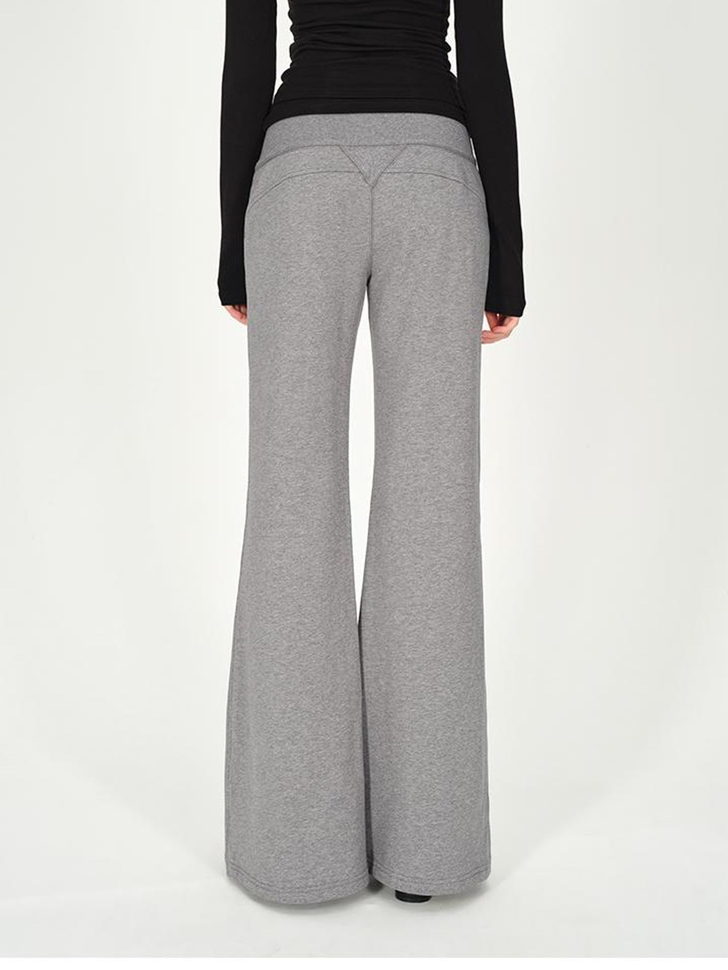 AFTADAWN Straight Leg Cotton Sweatpants With Drawstring Waist