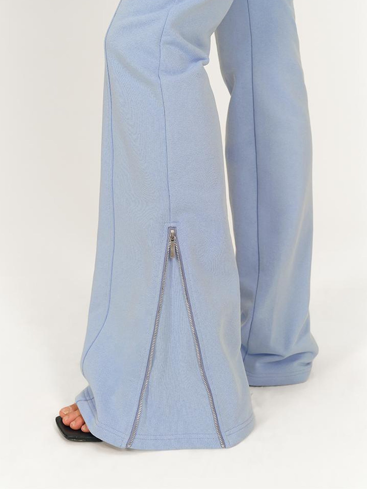 AFTADAWN Stretch Cotton Hoodie With Flared Yoga Pants Set