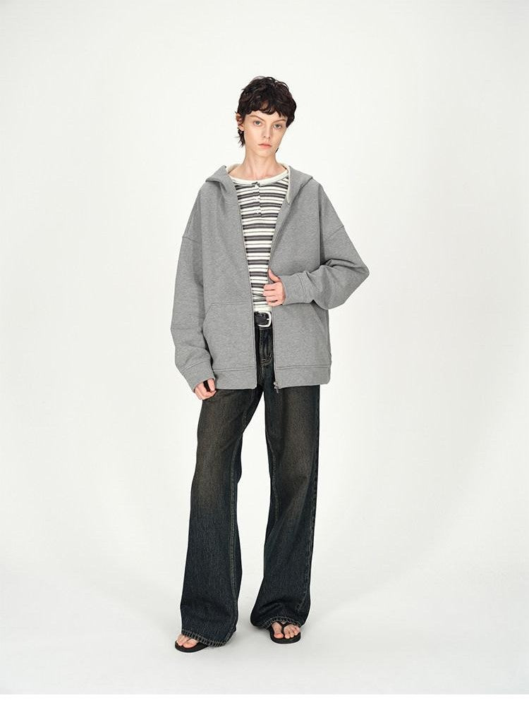 AFTADAWN Striped Colorblock Henley Layered Women&