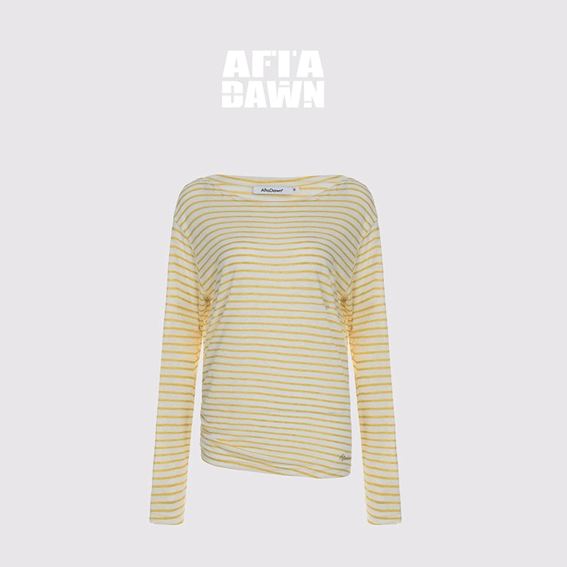 AFTADAWN_Striped_Multifunction_Cotton_Blend_Oversized_Top_MISSTT