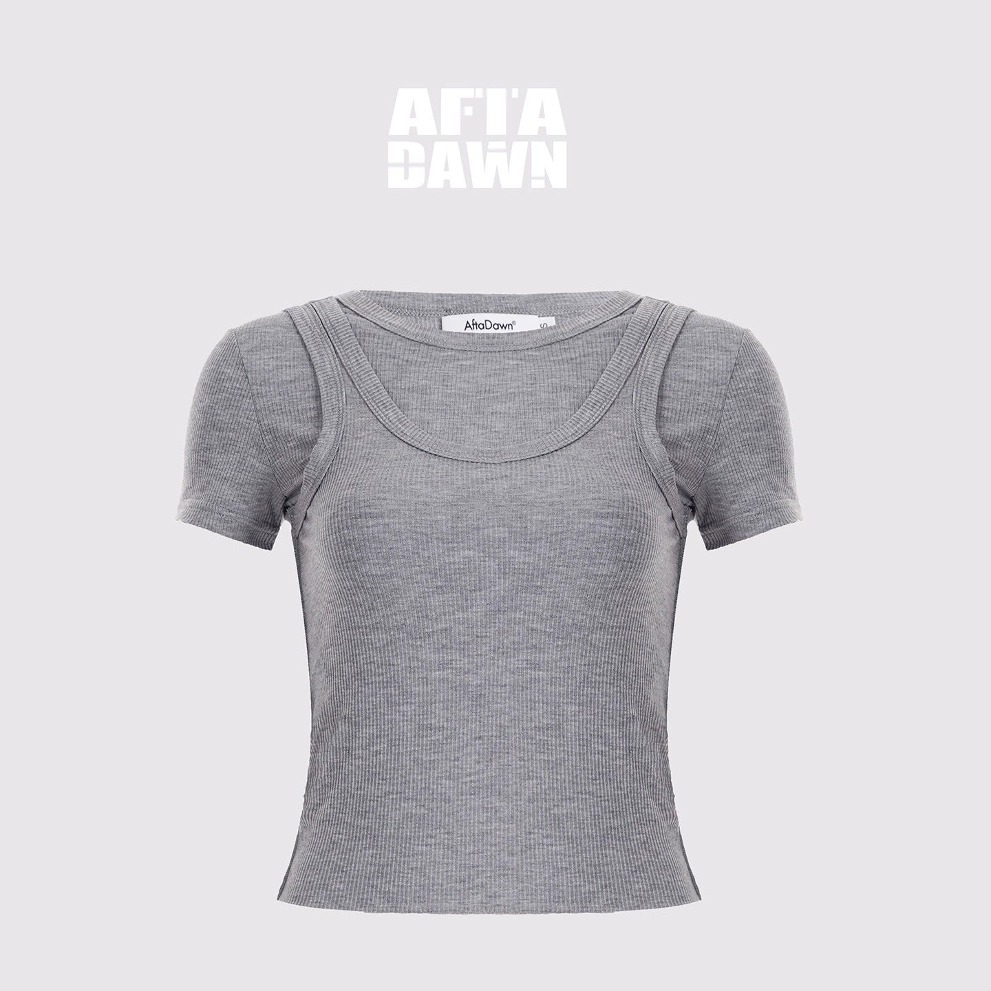 AFTADAWN_Tencel_Wool_Blend_Asymmetrical_Layered_Short_Sleeve_Top_MISSTT