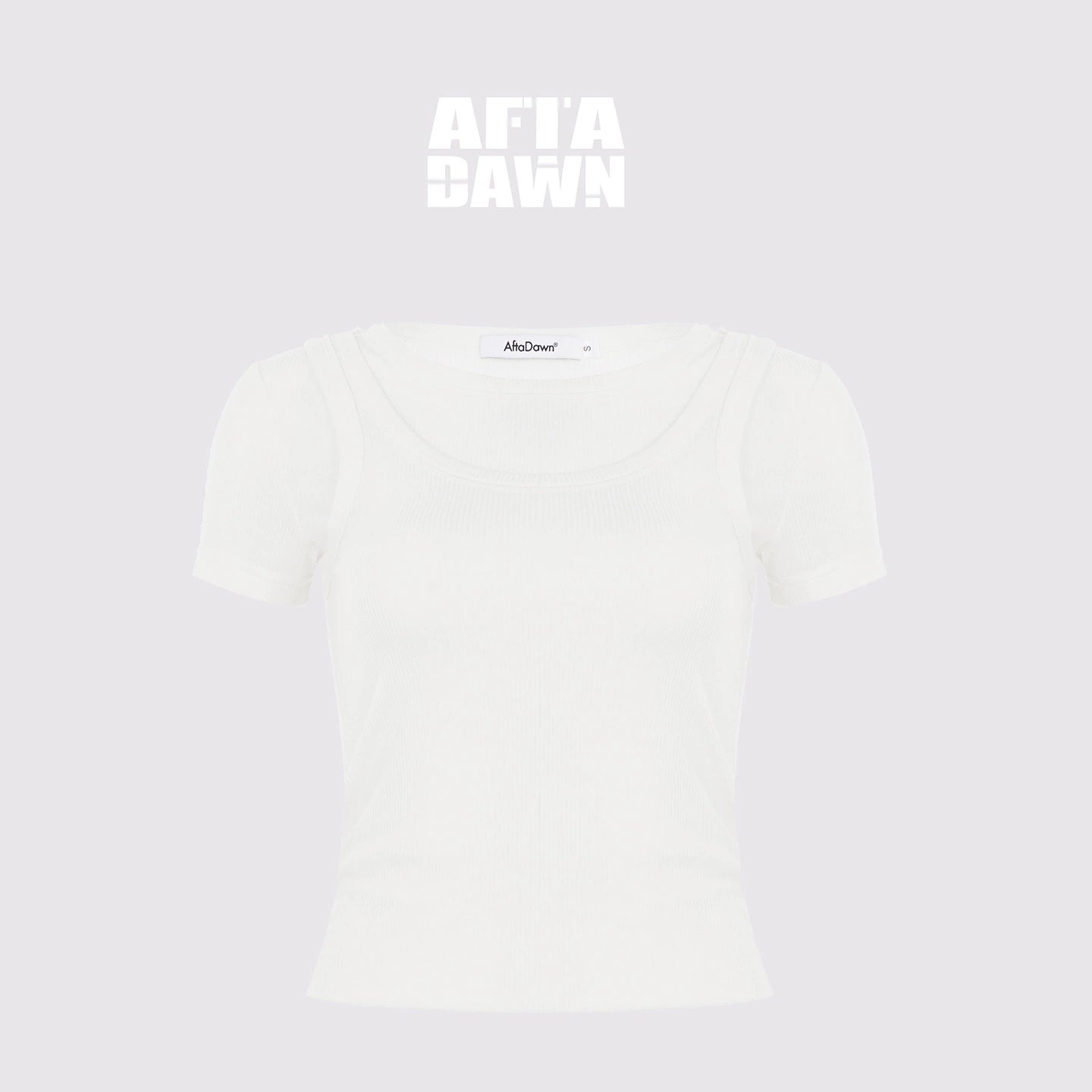 AFTADAWN_Tencel_Wool_Blend_Asymmetrical_Layered_Short_Sleeve_Top_MISSTT