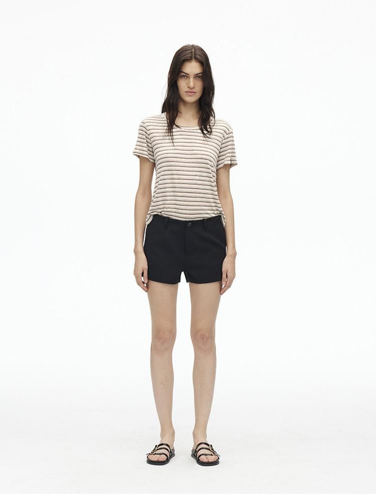 AFTADAWN Textured Striped Print Loose Fit Women&