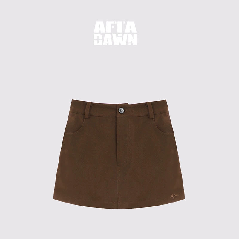 AFTADAWN_Textured_Twill_Notched_Lapel_Zip_Up_Jacket_A_Line_Skirt_Set_MISSTT