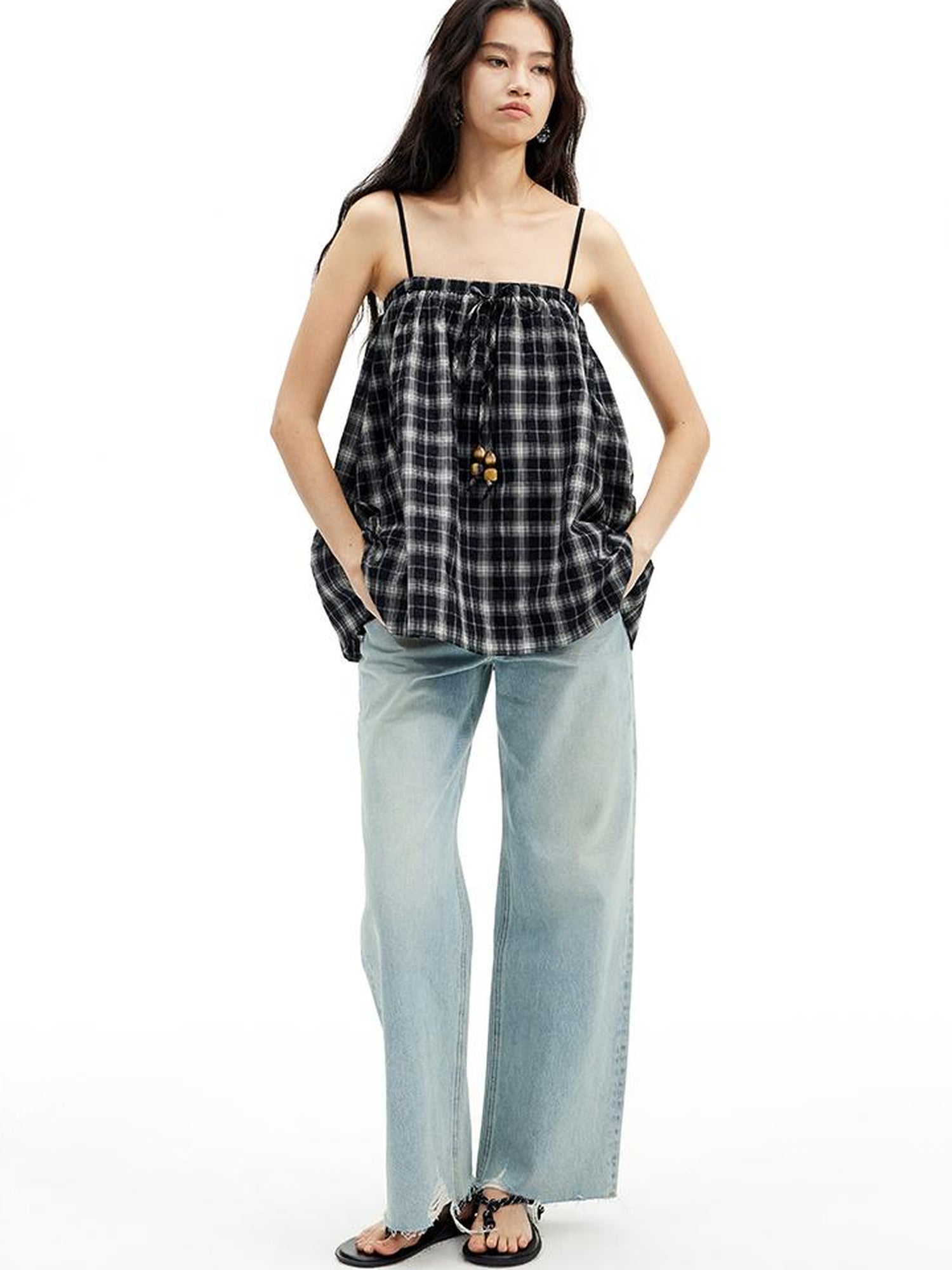 AFTADAWN Two Way Adjustable Strapless Tube Top with Beaded A Line Skirt Set