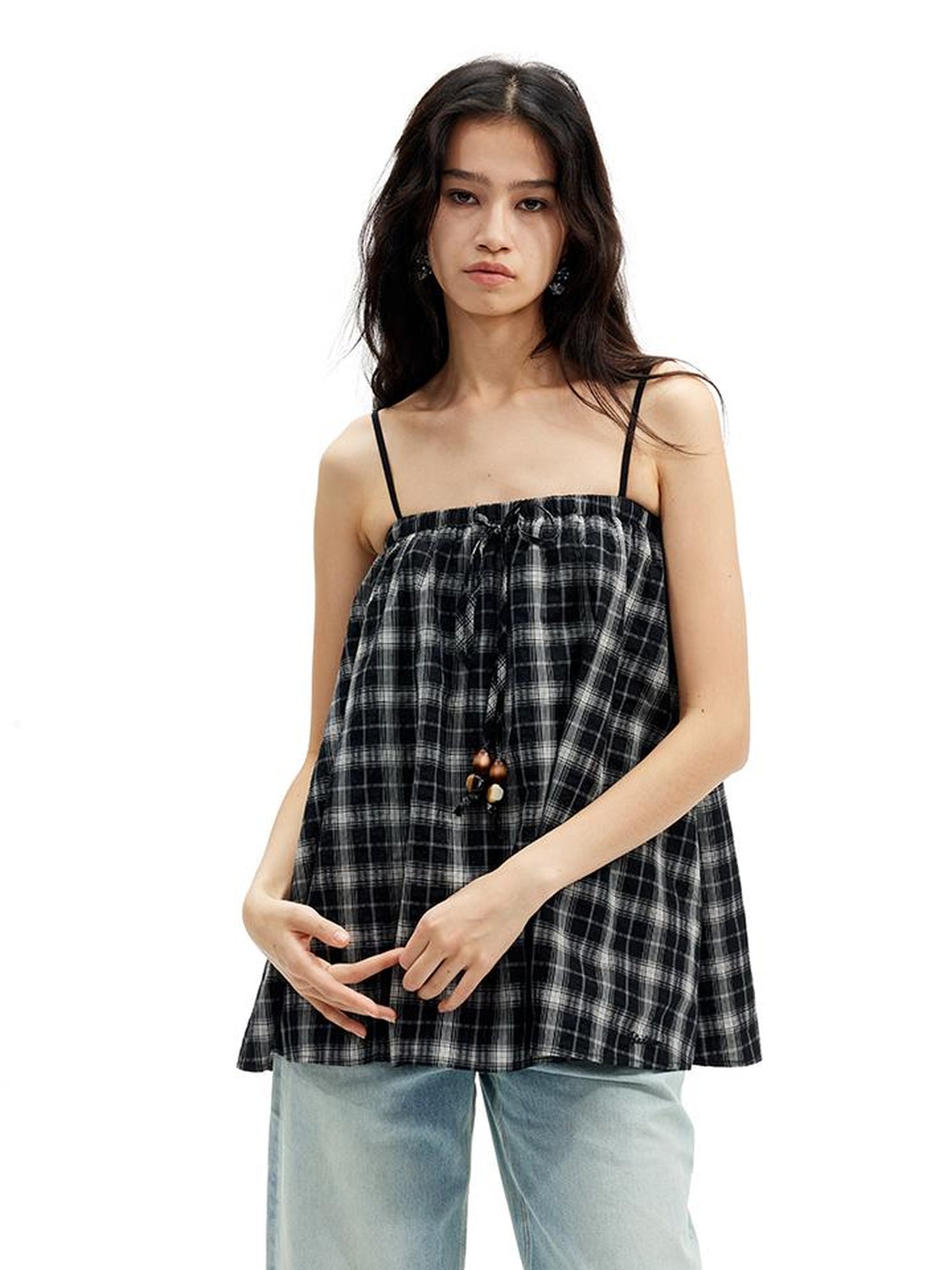 AFTADAWN Two Way Adjustable Strapless Tube Top with Beaded A Line Skirt Set