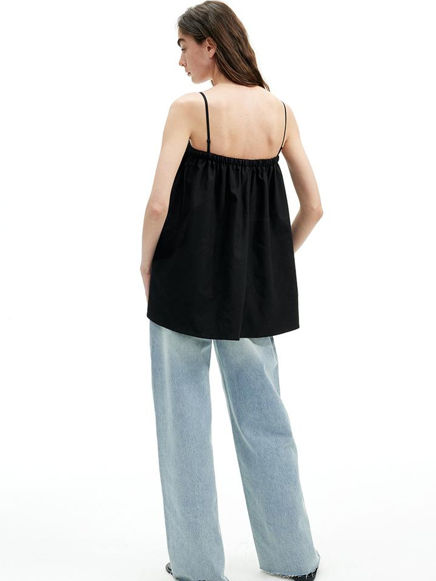 Two Way Beaded Halter Top with Drawstring and Elastic A Line Skirt