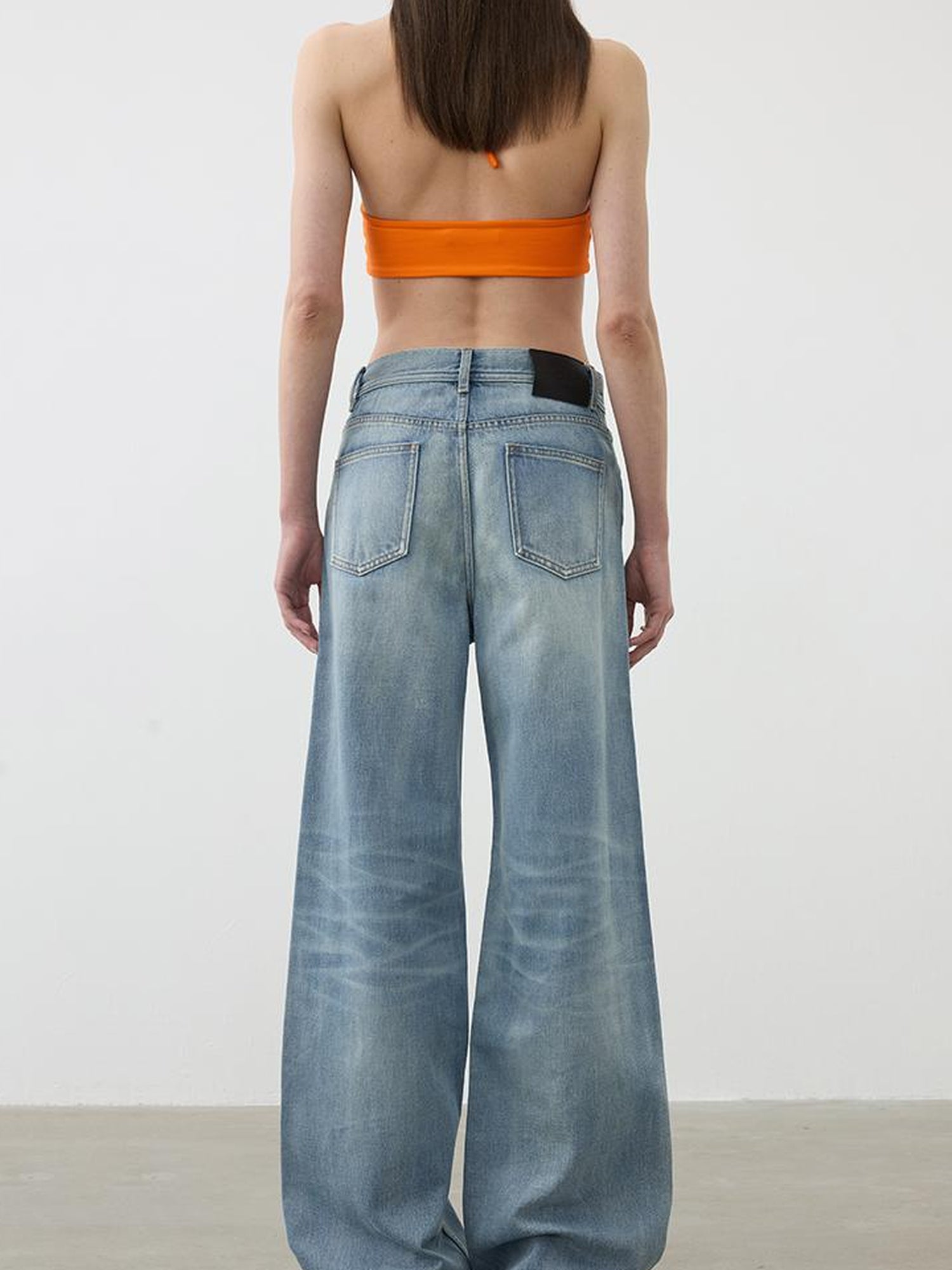 AFTADAWN U Back Tied Halter Modal Yoga Top With Built In Bra