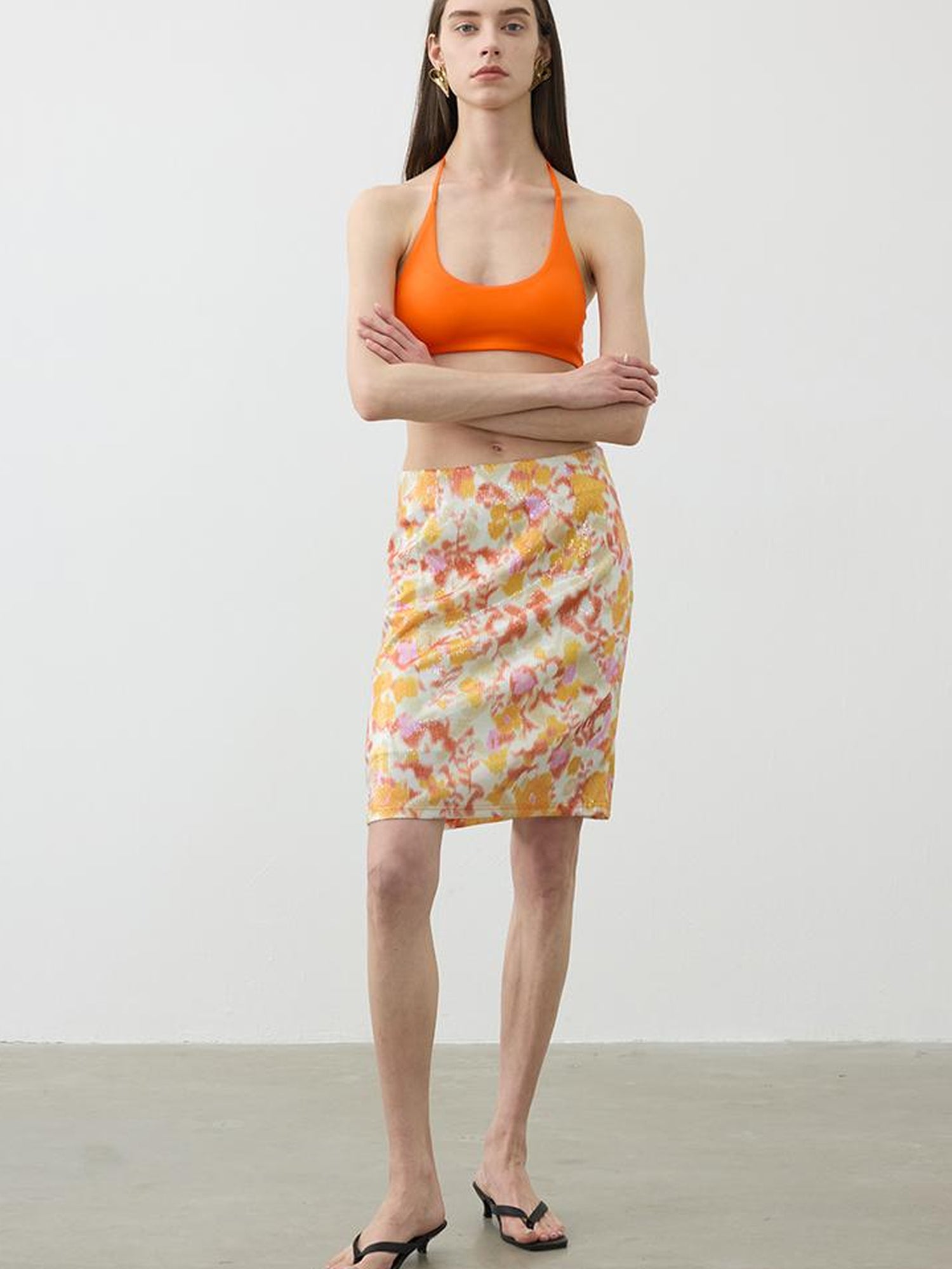 AFTADAWN U Back Tied Halter Modal Yoga Top With Built In Bra