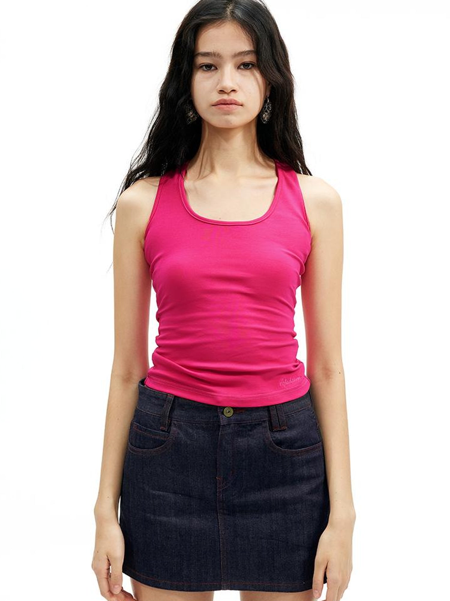 AFTADAWN U Back Twist Knot Tank Top