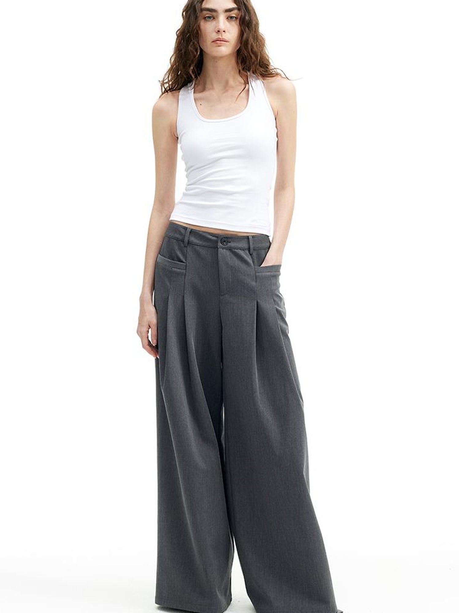 AFTADAWN U Back Twist Knot Tank Top