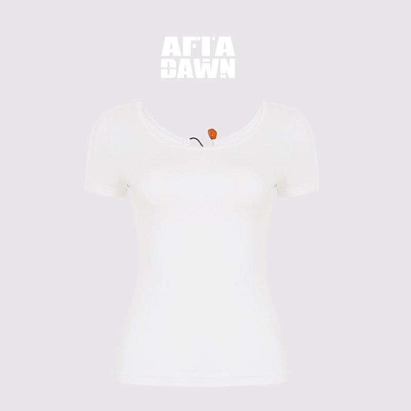 AFTADAWN_U_Neck_Lace_Up_Back_Short_Sleeve_Top_MISSTT