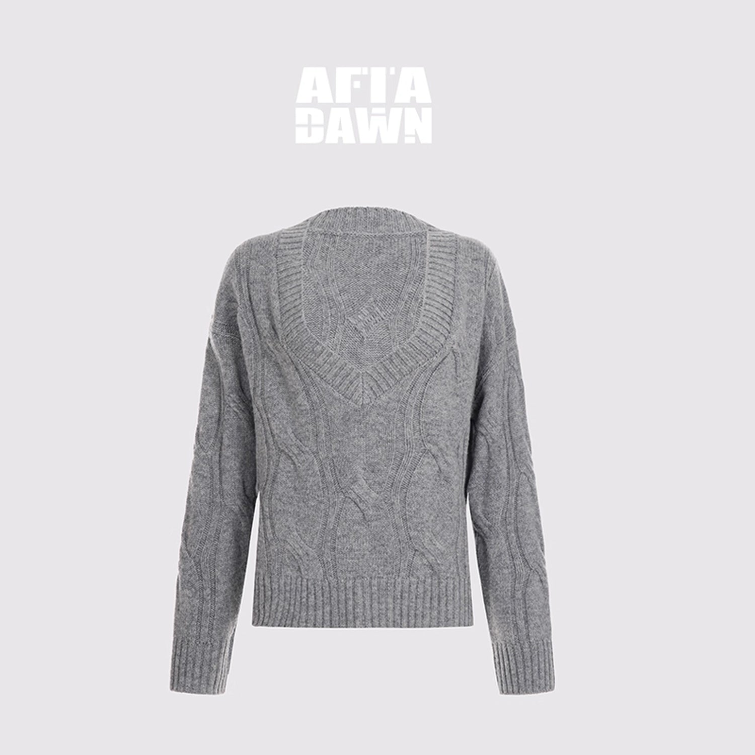 AFTADAWN_V-Neck_Cable_Knit_Wool_Sweater_MISSTT
