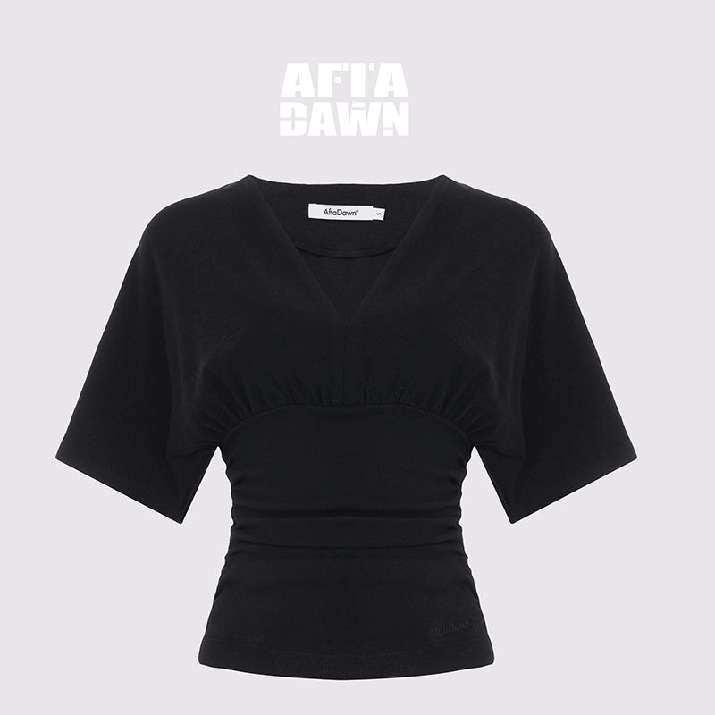 AFTADAWN_V-Neck_Waist-Defining_Batwing_Sleeve_Layered_T-Shirt_MISSTT