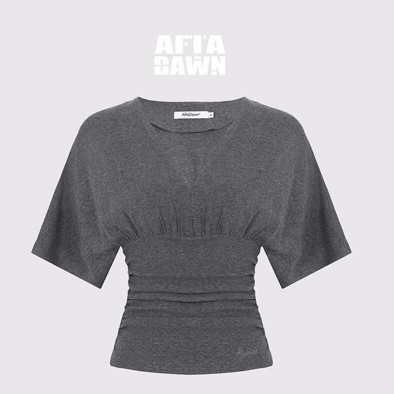 AFTADAWN_V-Neck_Waist-Defining_Batwing_Sleeve_Layered_T-Shirt_MISSTT