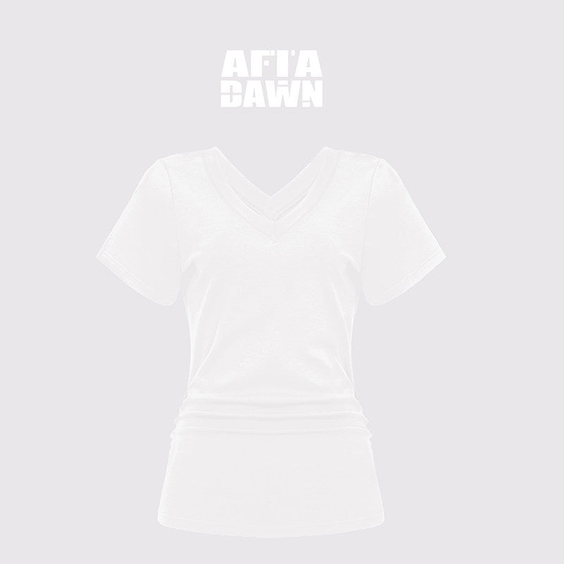 AFTADAWN_V-neck_Reversible_Ruched_Waist_Tricolor_Women&