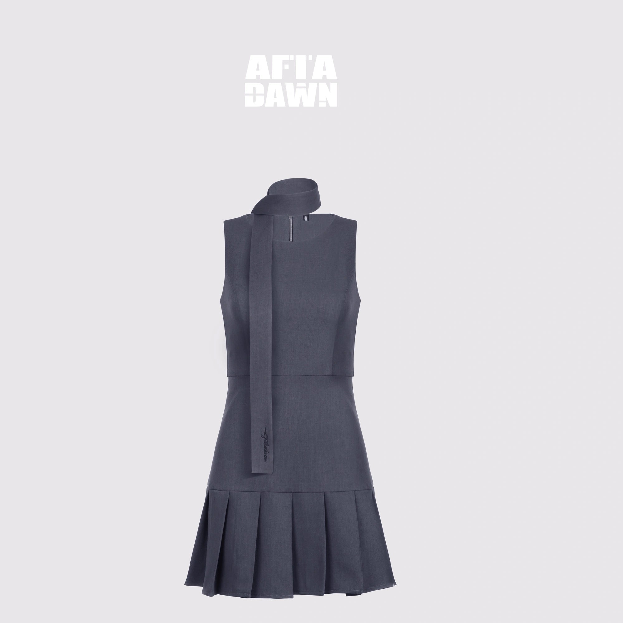 AFTADAWN_Vintage_Bow_Pleated_Waistcoat_Dress_MISSTT