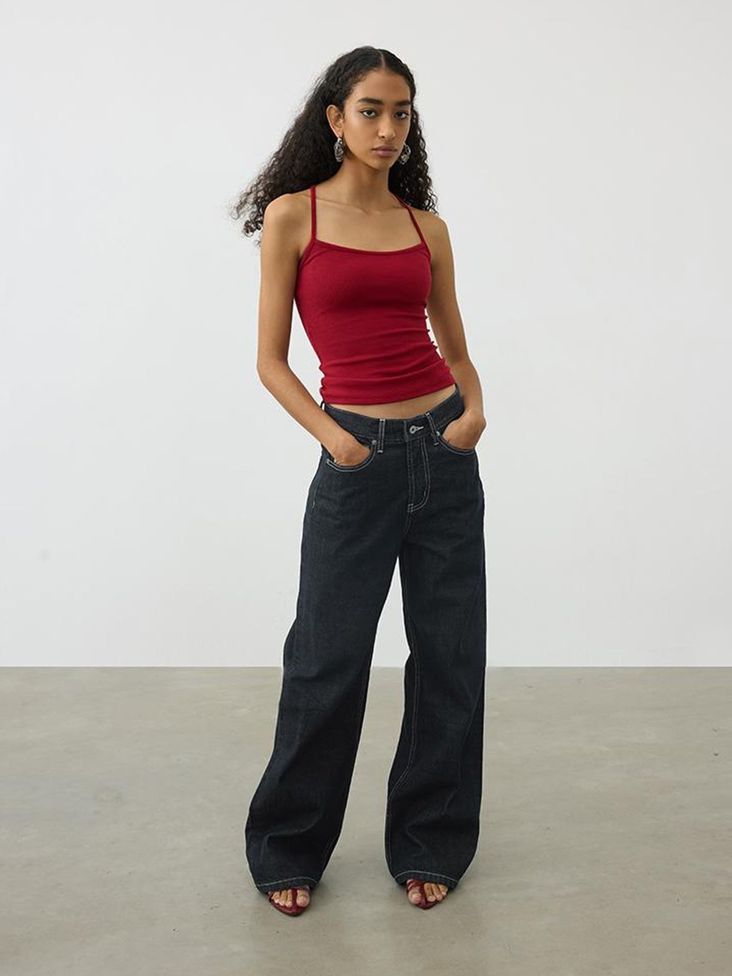 AFTADAWN Vintage Indigo Selvedge Denim Jeans Straight Leg