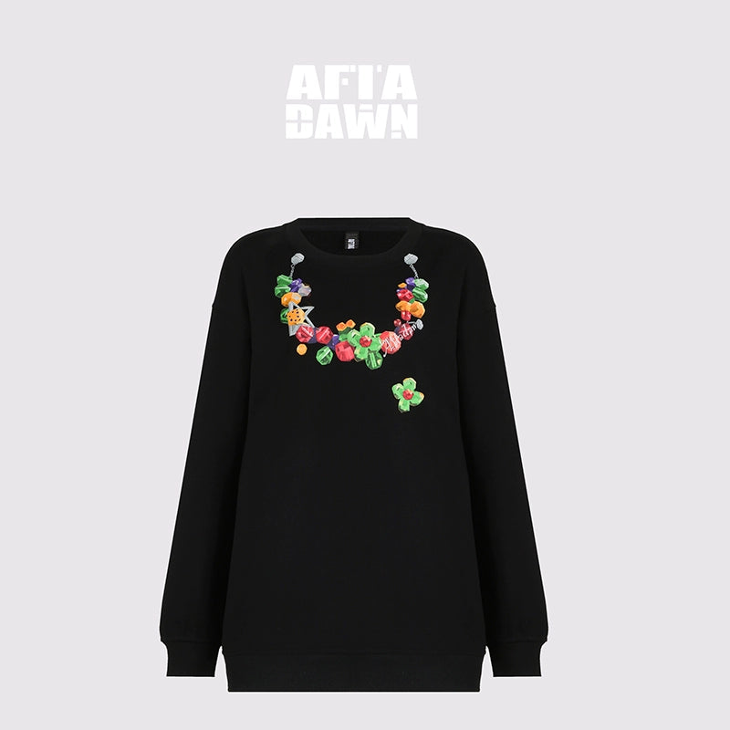AFTADAWN_Vintage_Necklace_Print_Oversized_Cotton_Hoodie_MISSTT