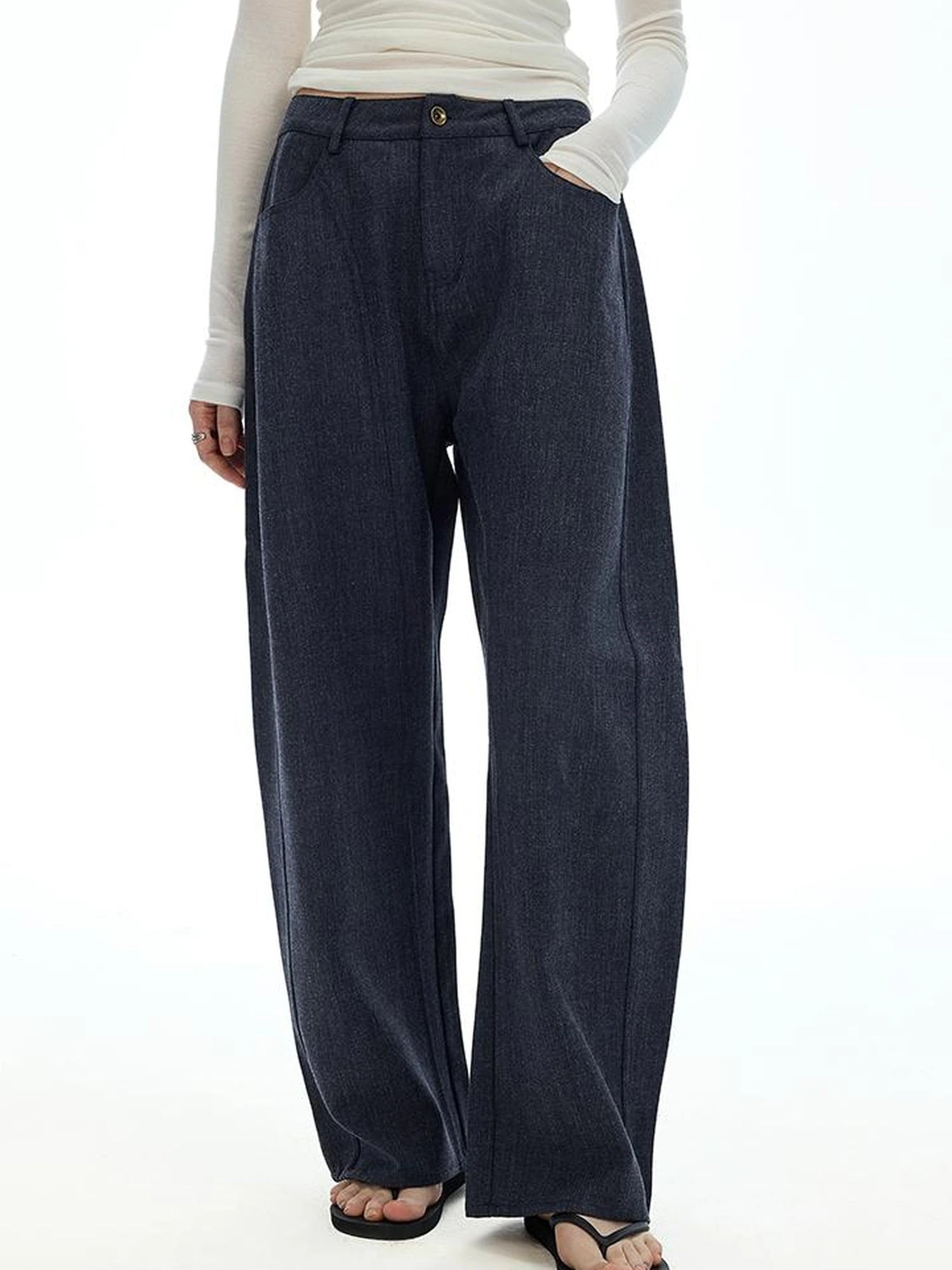 Vintage Twill Straight Leg Cargo Trousers