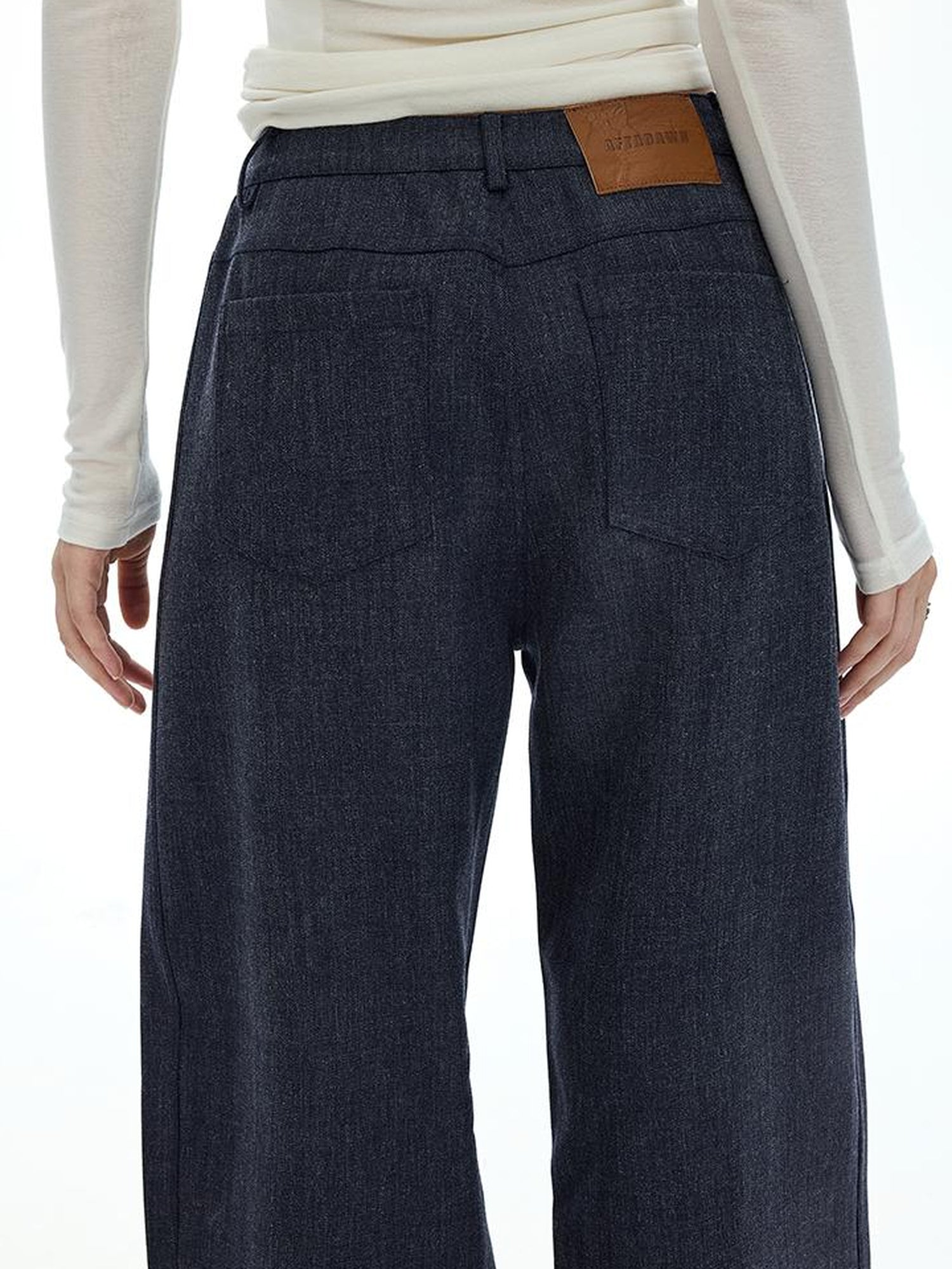 AFTADAWN Vintage Twill Straight Leg Cargo Trousers