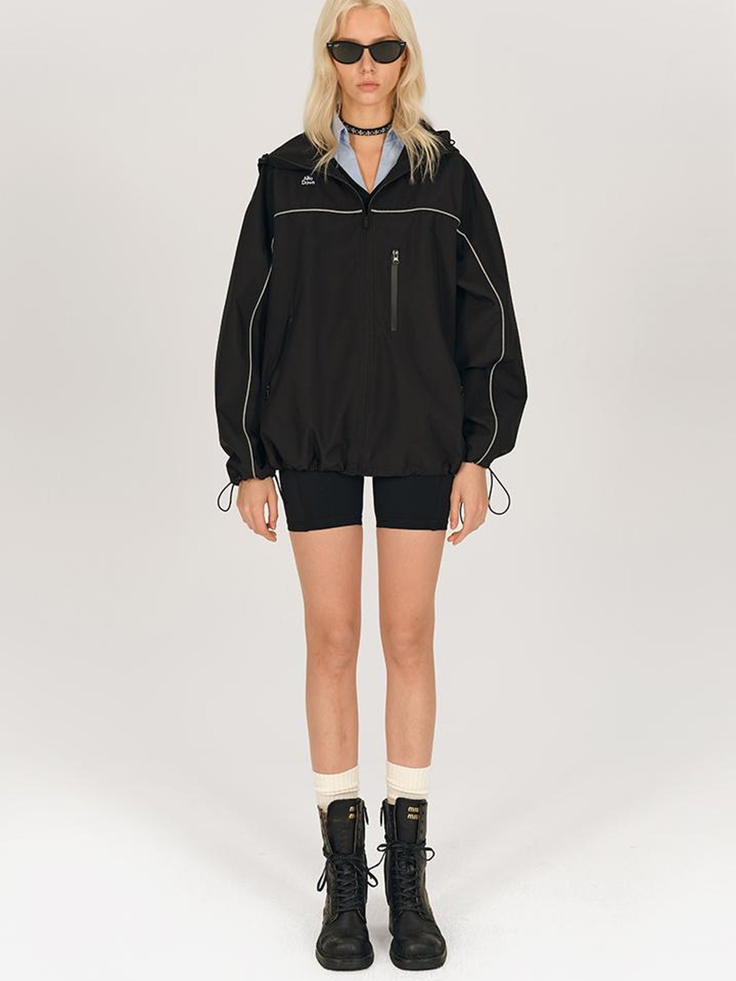 AFTADAWN Waterproof Reflective Hiking Jacket