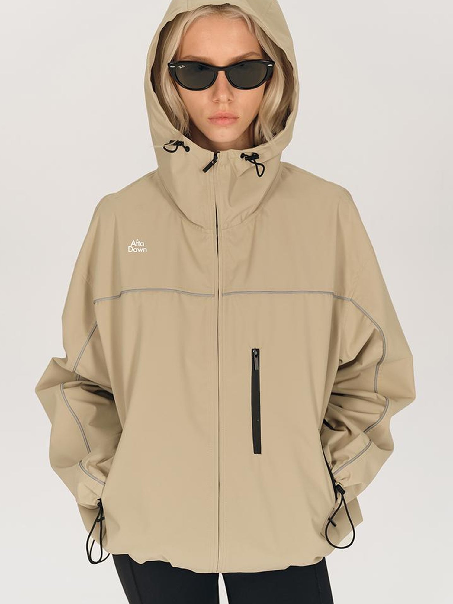 AFTADAWN Waterproof Reflective Hiking Jacket