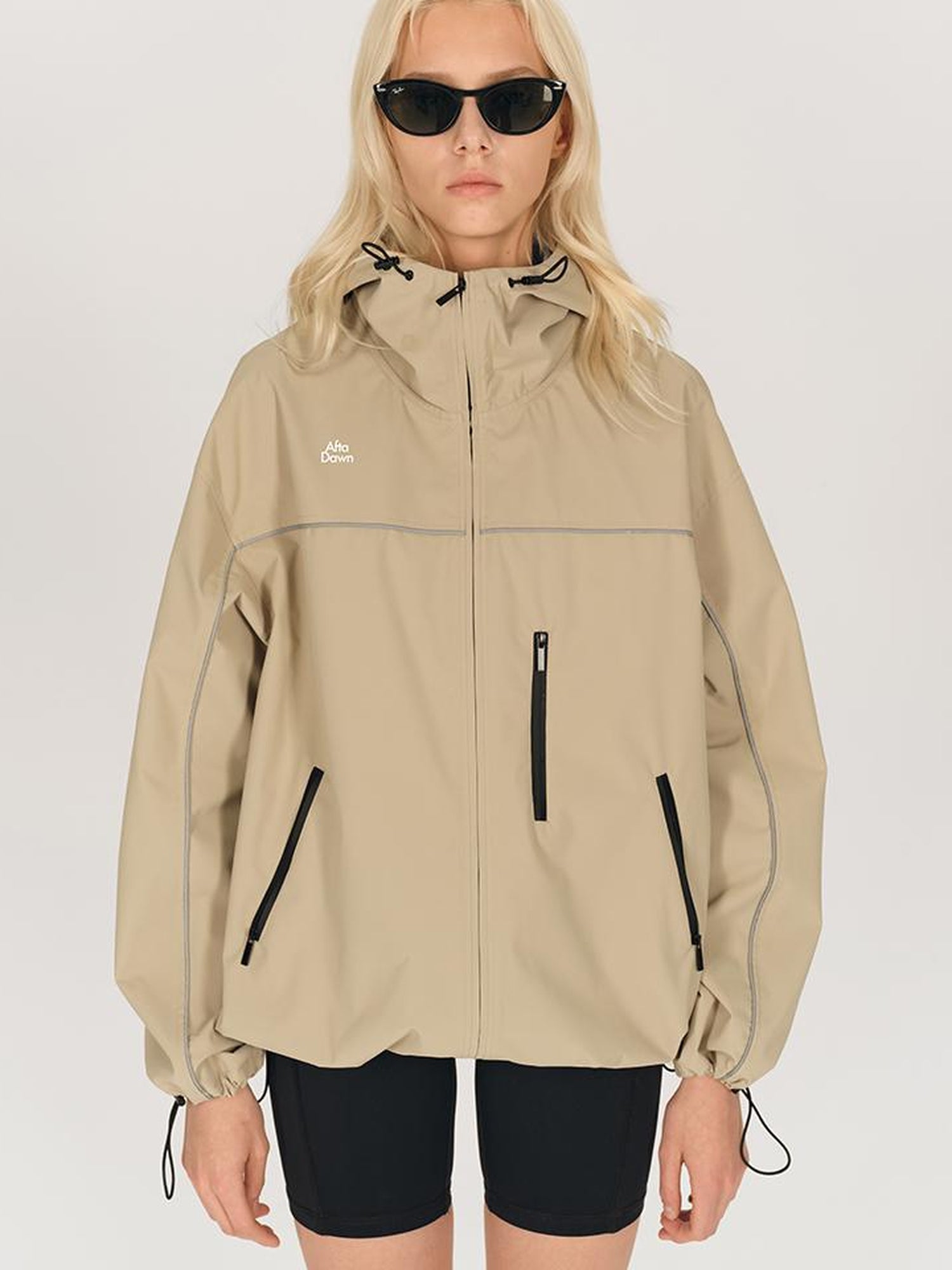 AFTADAWN Waterproof Reflective Hiking Jacket