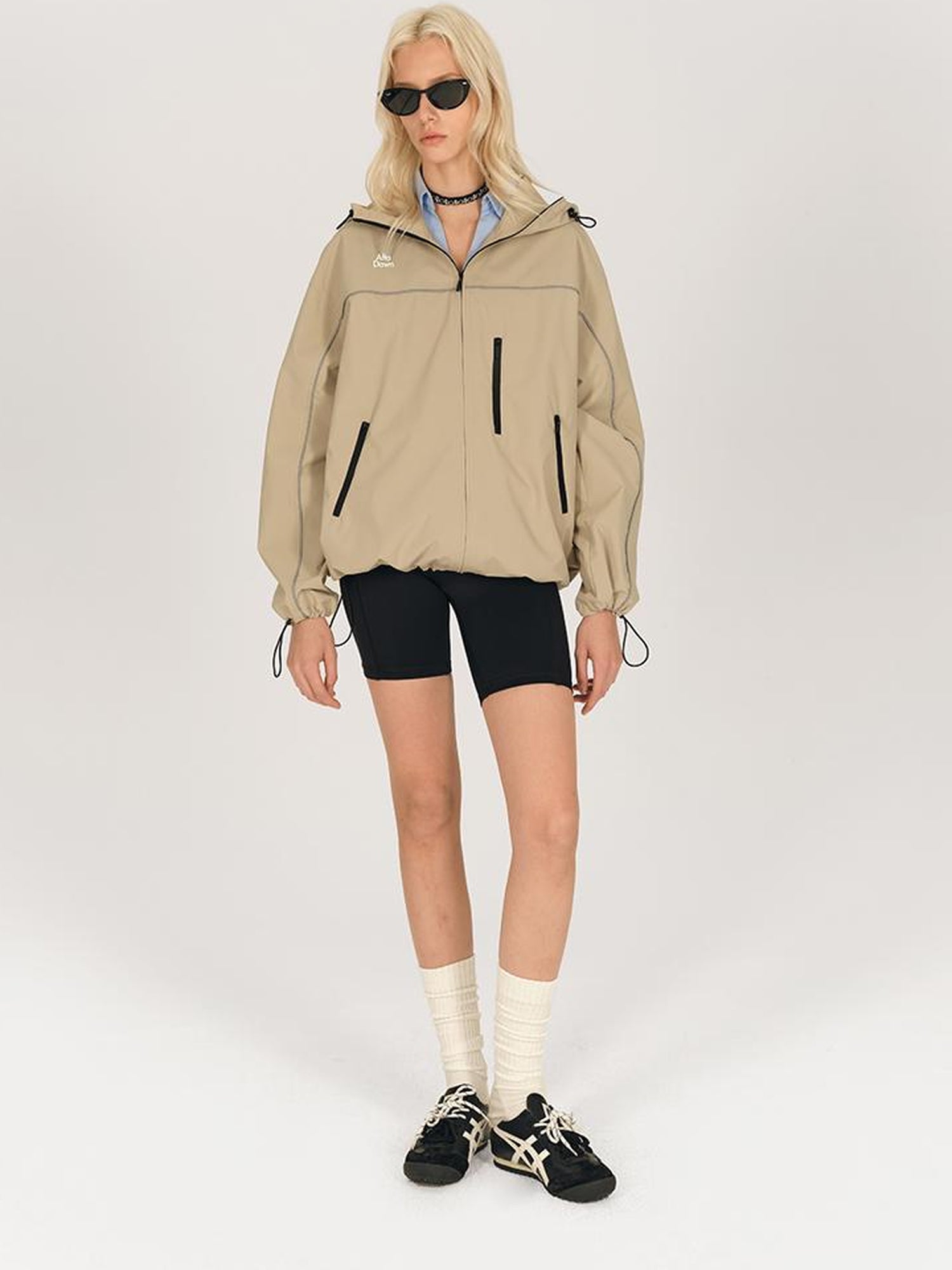 AFTADAWN Waterproof Reflective Hiking Jacket