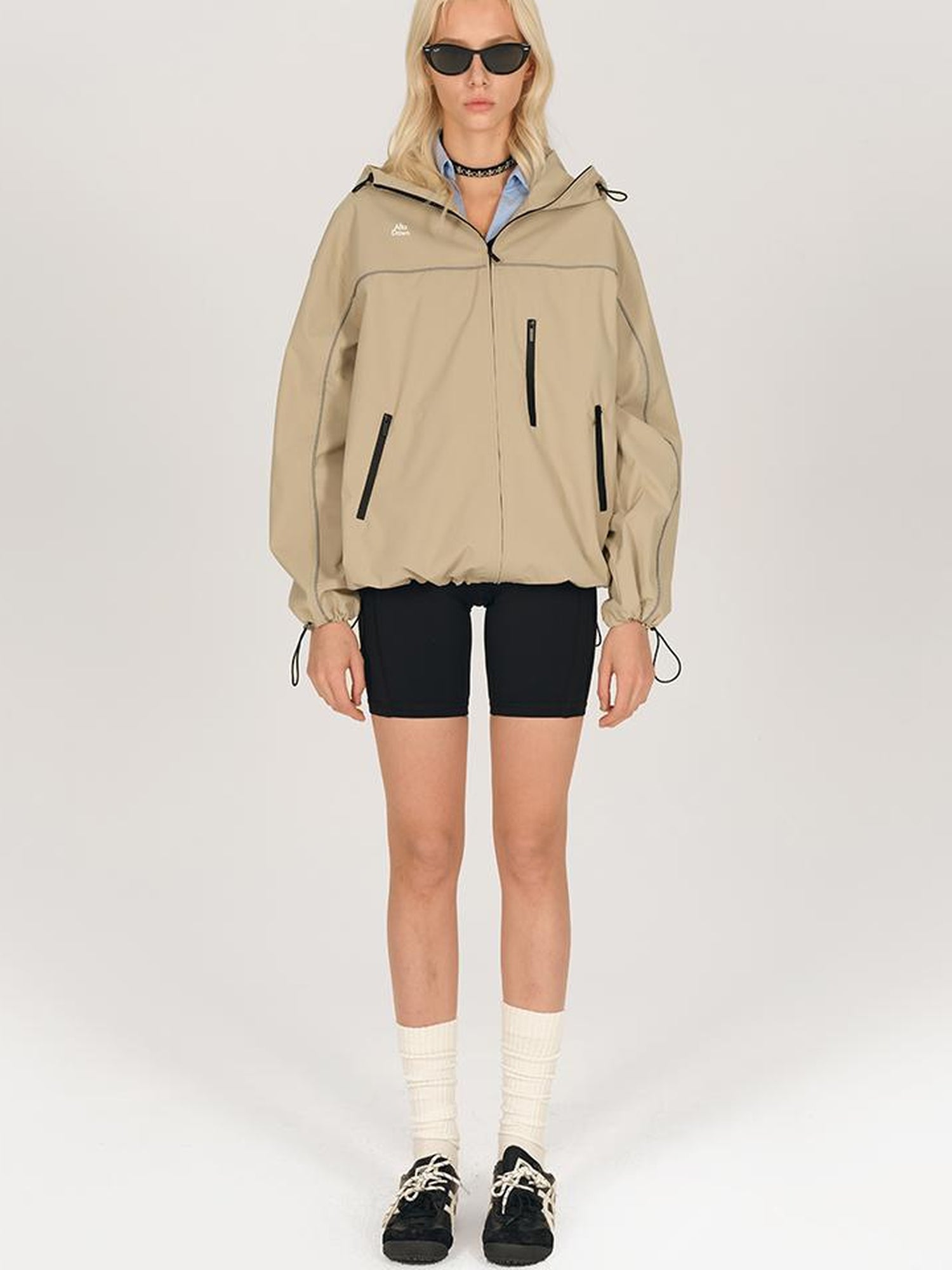 AFTADAWN Waterproof Reflective Hiking Jacket