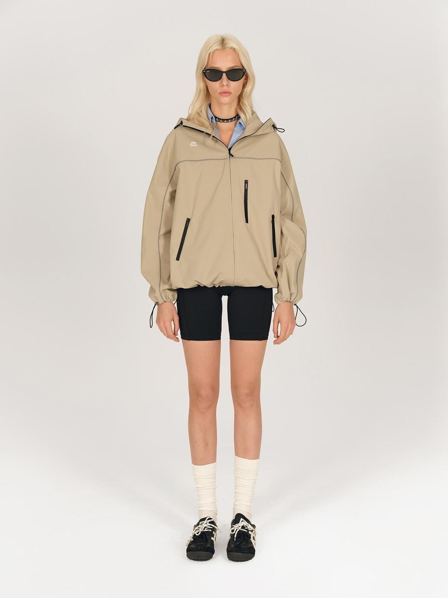 AFTADAWN Waterproof Reflective Hiking Jacket