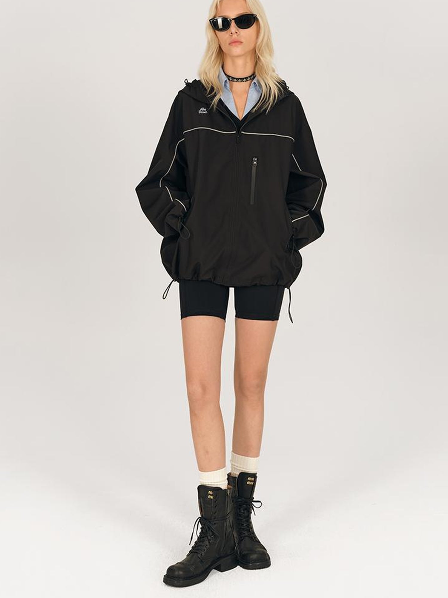 AFTADAWN Waterproof Reflective Hiking Jacket