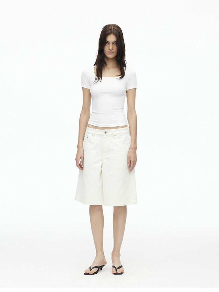 AFTADAWN White Boxy Loose Women&