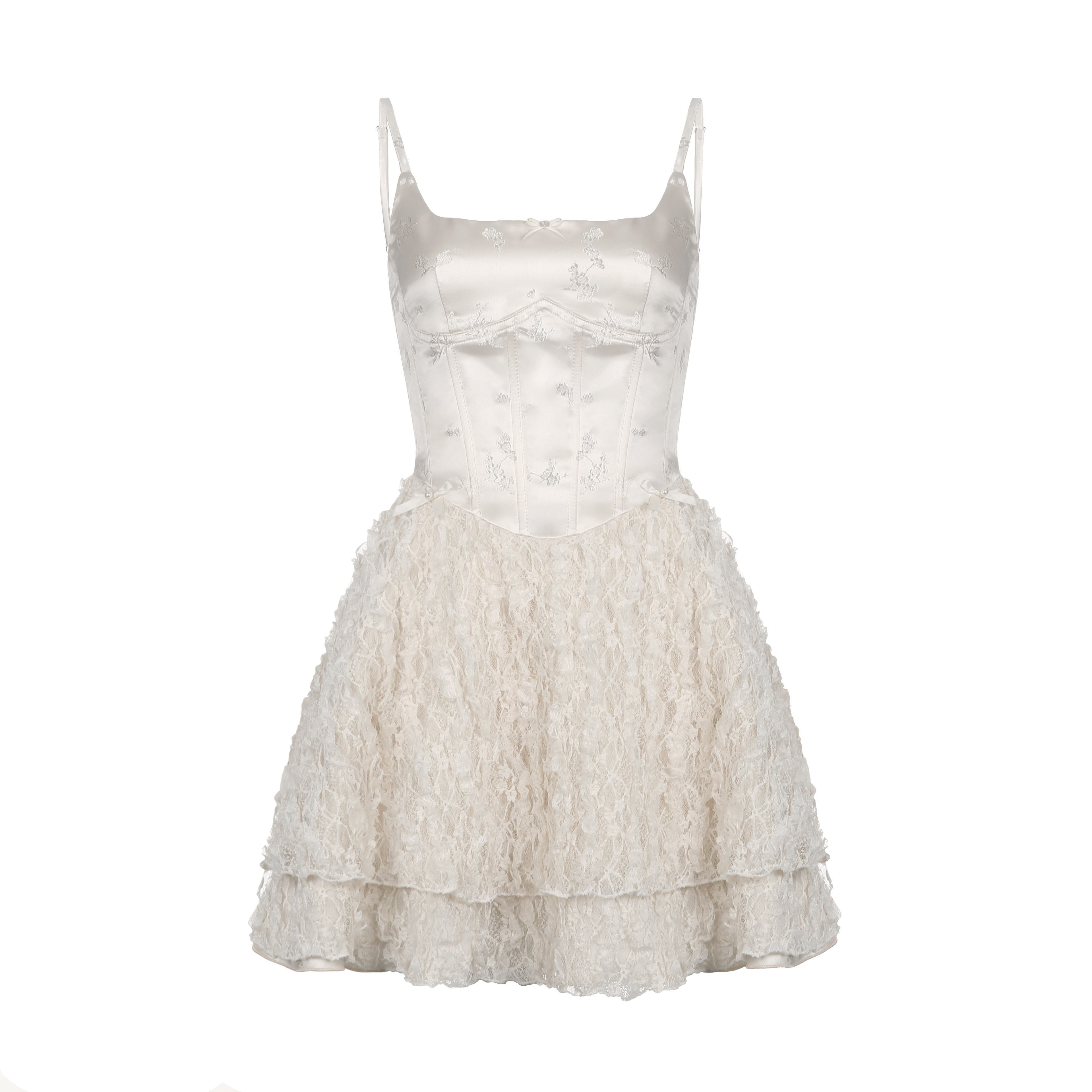 AFTADAWN_White_Embroidered_Lace_Boned_Puff_High_Waist_Women&