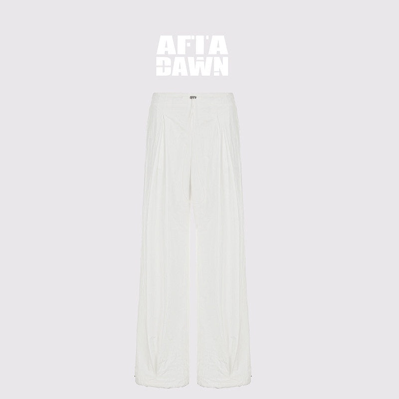 AFTADAWN_White_Textured_Crinkle_Pleated_Draped_Women&