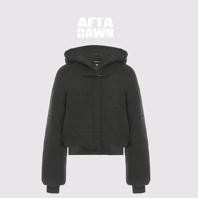 AFTADAWN_Wool_Blend_Herringbone_Hooded_Coat_With_Horn_Buttons_MISSTT