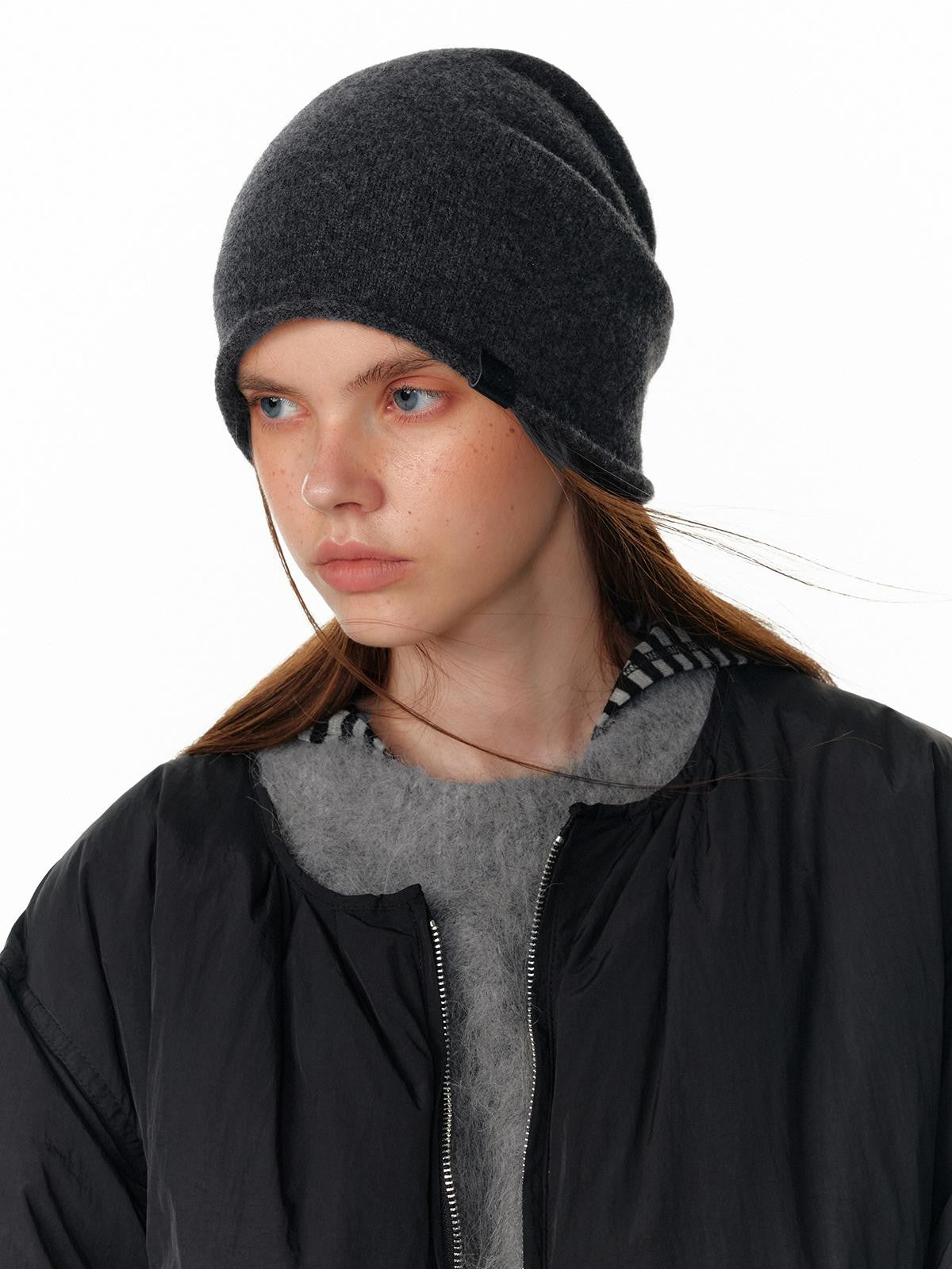 ALINNV Casual Relaxed Stacked Round Top Warm Women&