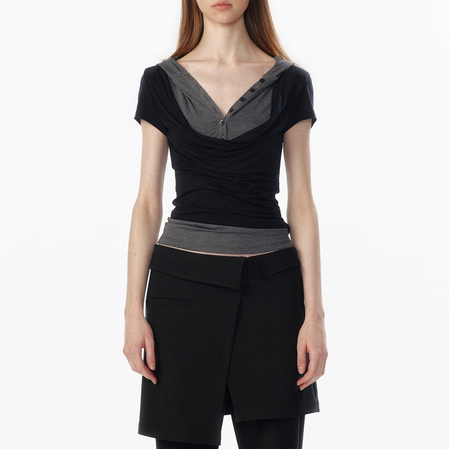 ALINNV_Colorblock_Spliced_Layered_Hooded_Slimming_Women&