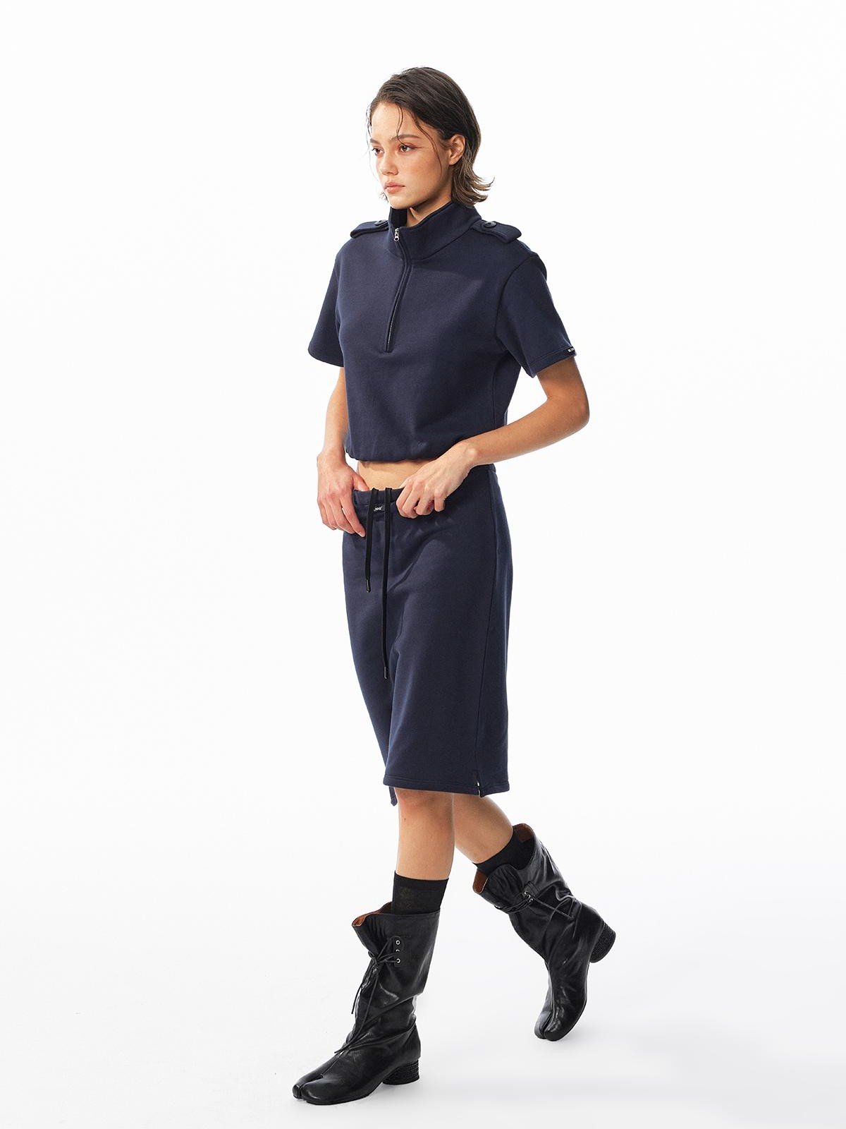 ALINNV Drawstring Straight Hem Cotton Women&