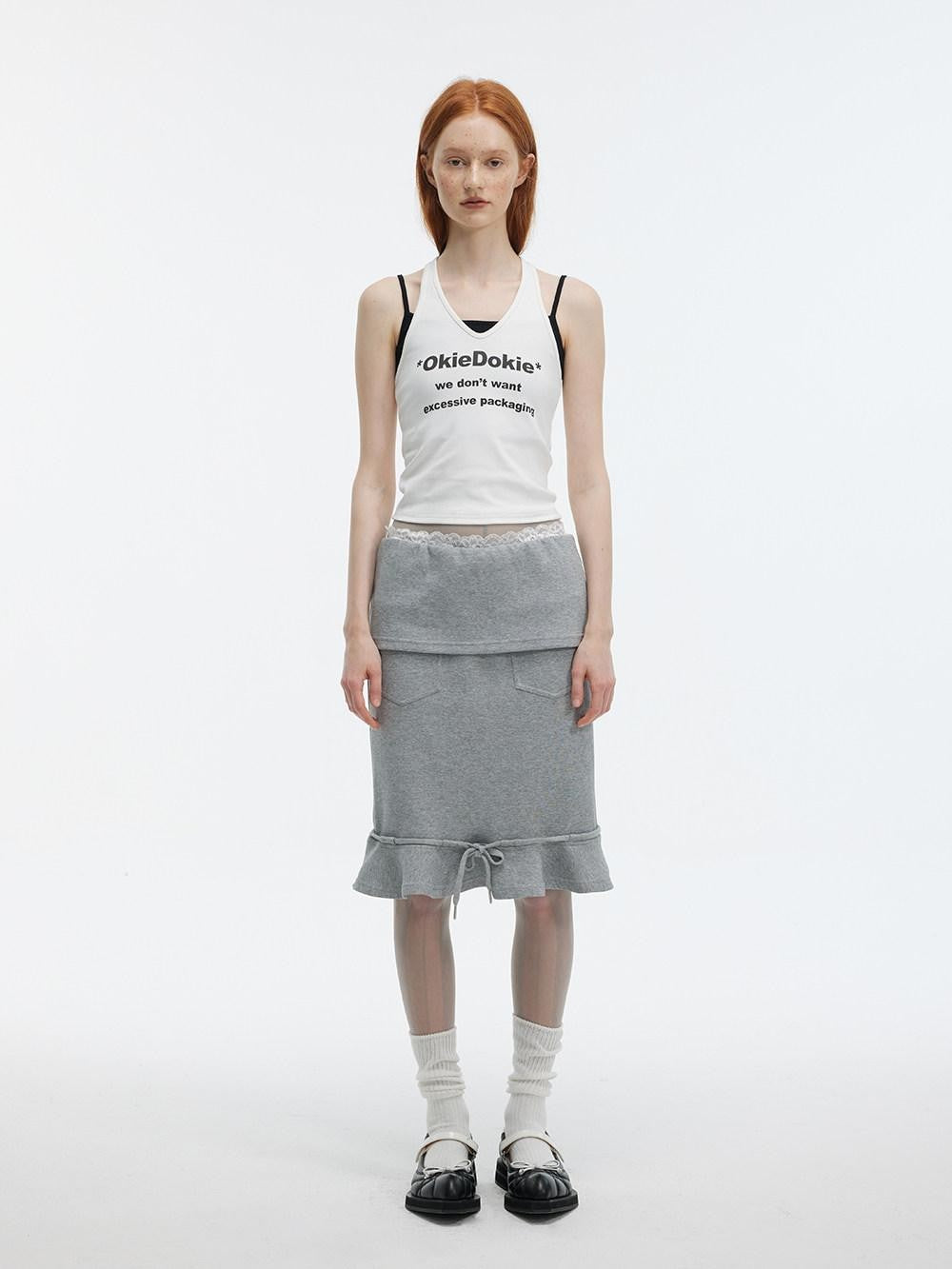 ALINNV Letter Print Halter Neck Cropped Slim Fit Women&