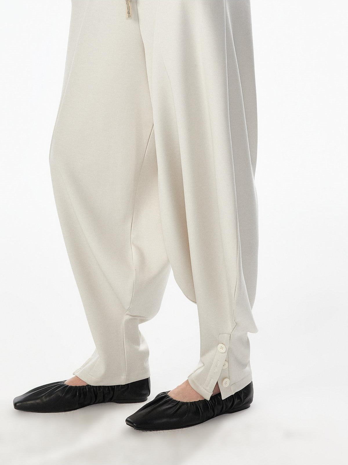 ALINNV Oatmeal Gray Structured Cut Wide Split Hem Women&