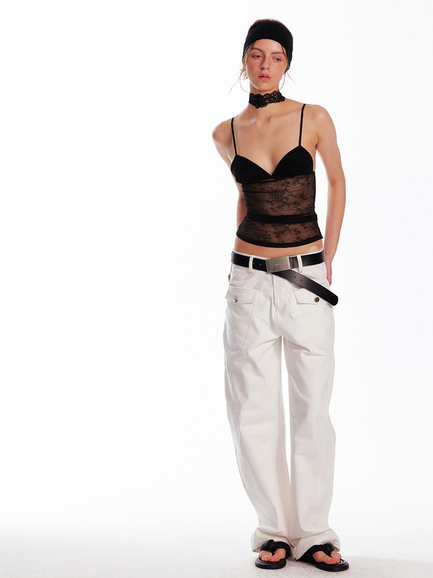 ALINNV STUDIO Adjustable Lace Bralette With Underwire