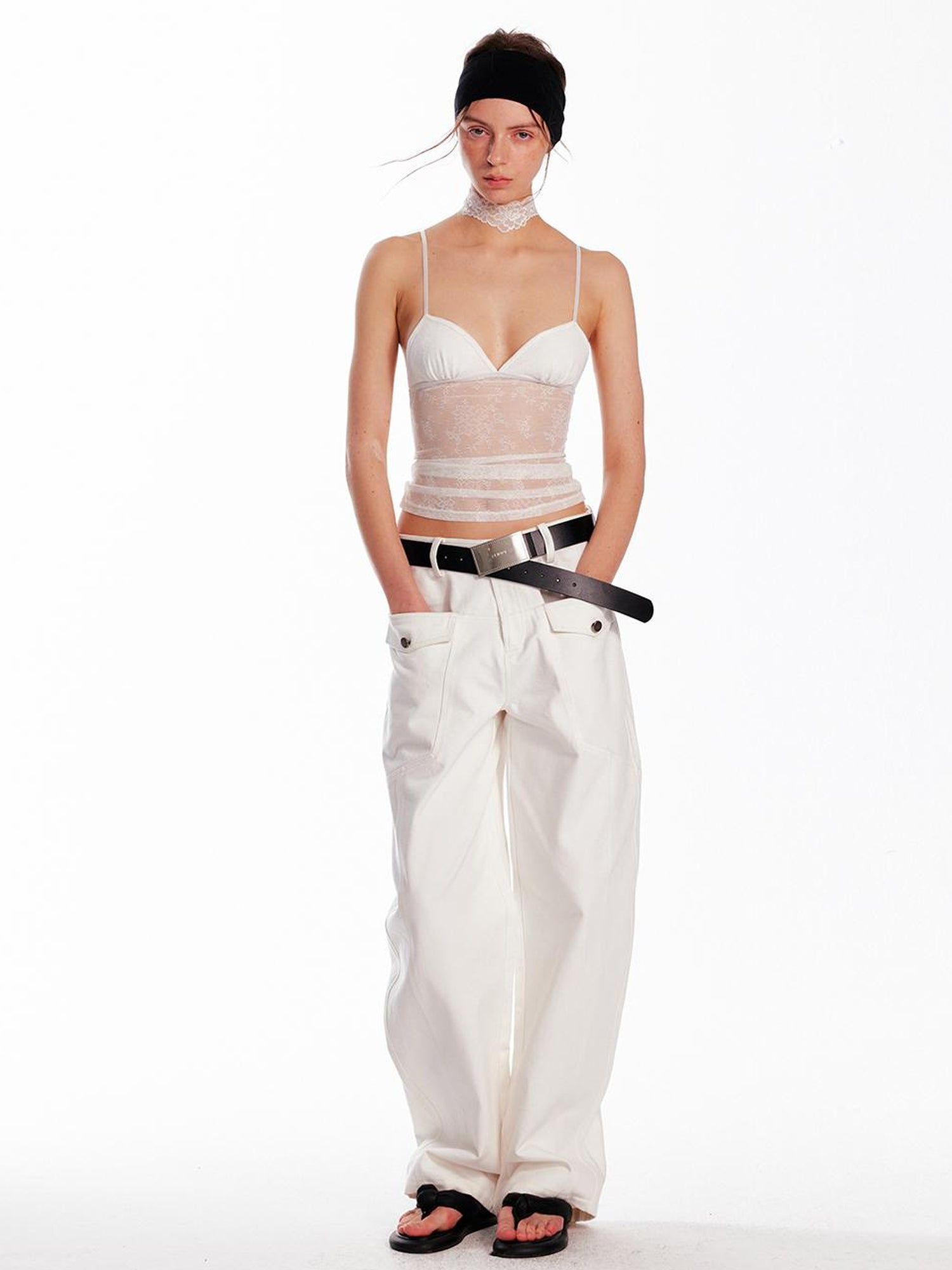 ALINNV STUDIO Adjustable Lace Bralette With Underwire