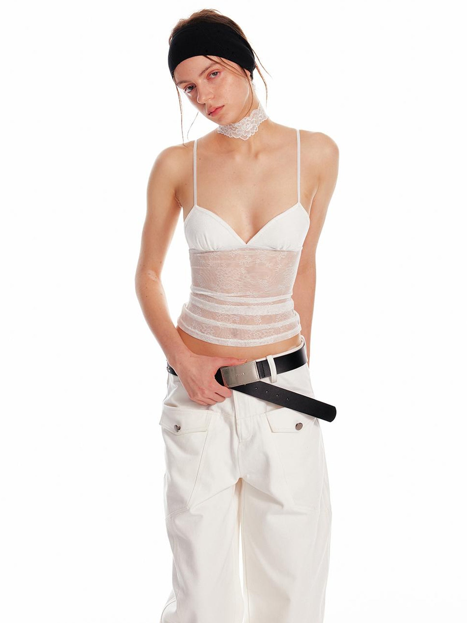 ALINNV STUDIO Adjustable Lace Bralette With Underwire