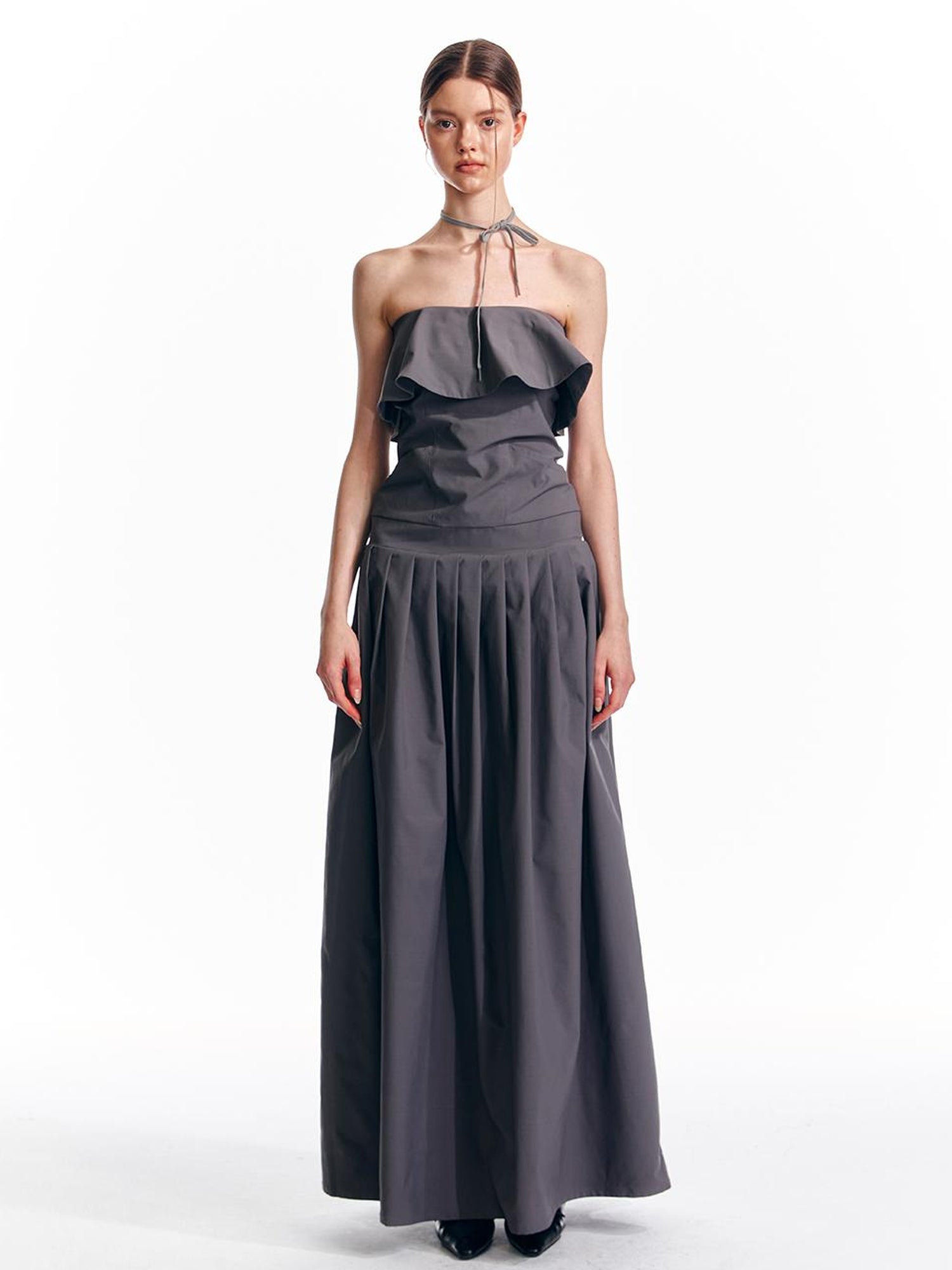 ALINNV STUDIO Adjustable Strapless Jumpsuit Dress With Pocket Detail