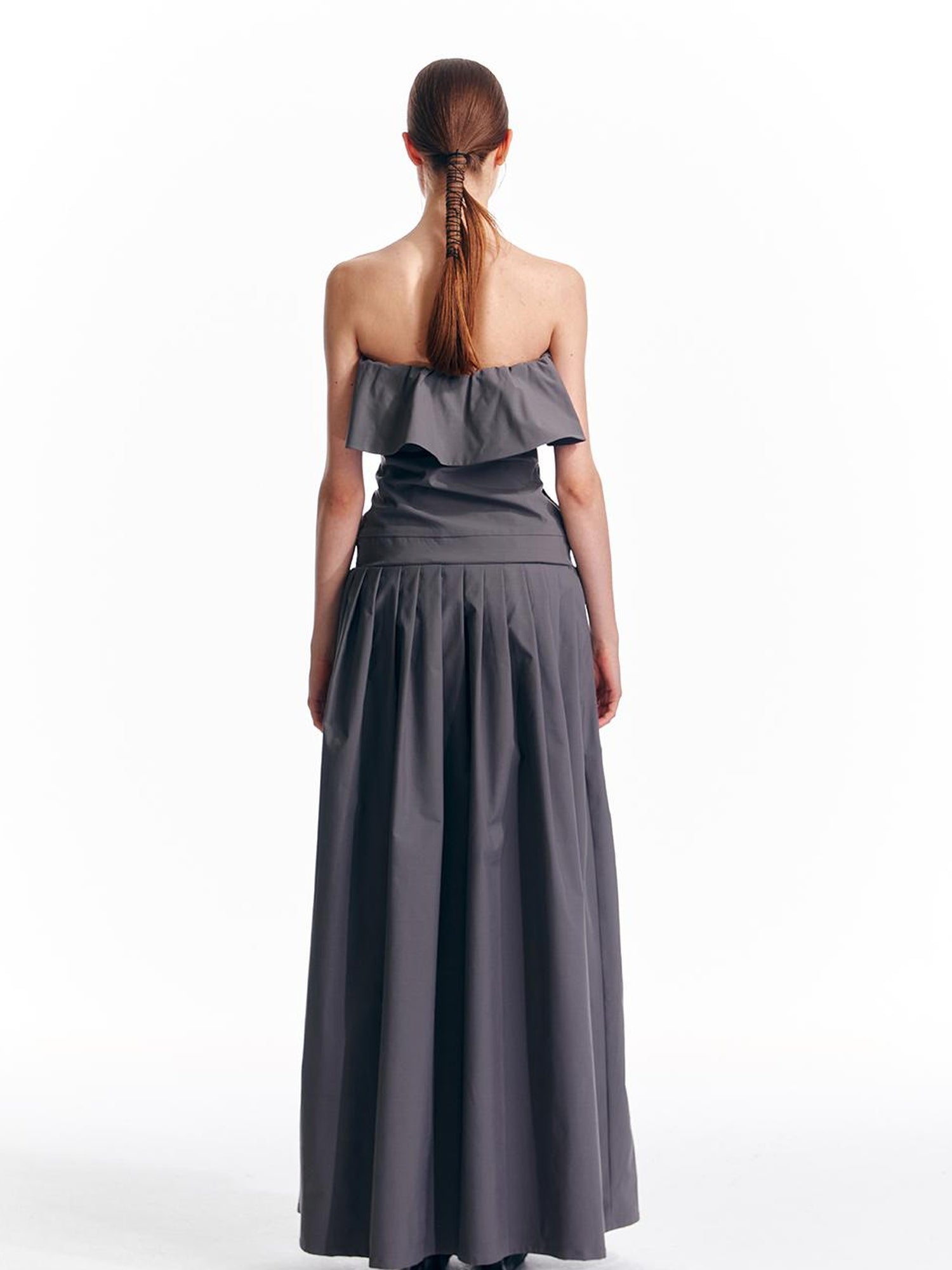 ALINNV STUDIO Adjustable Strapless Jumpsuit Dress With Pocket Detail