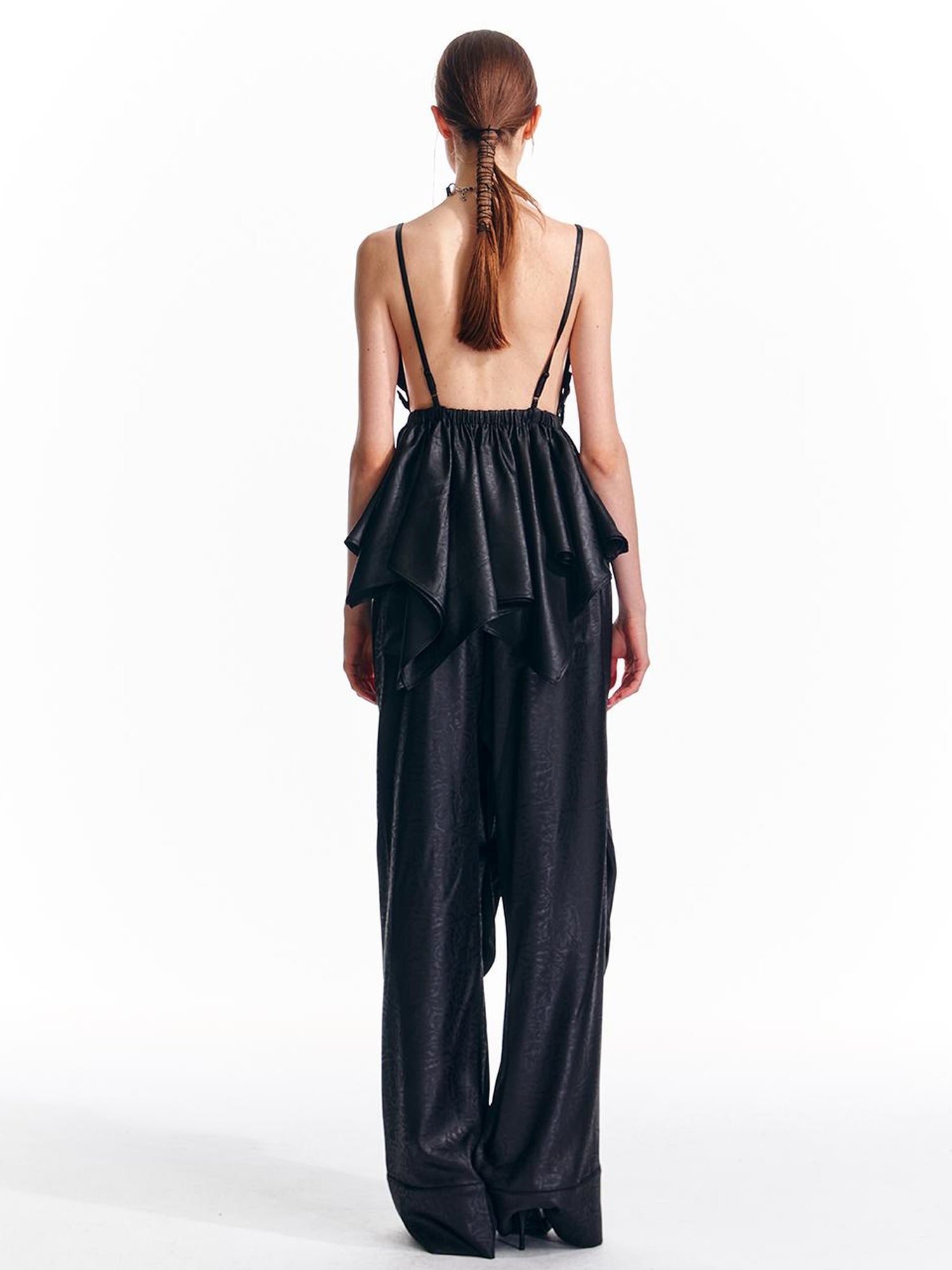 ALINNV STUDIO Butterfly Bow Asymmetric Hem Camisole Top